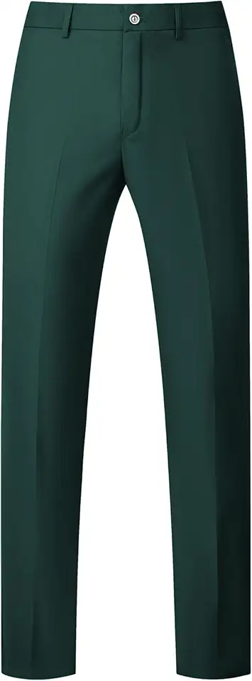 UNINUKOO Mens Dress Pants Slim Fit Business Casual Trousers
