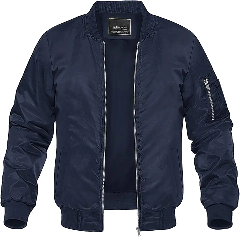 Men's Navy Waxed Cotton Jacket