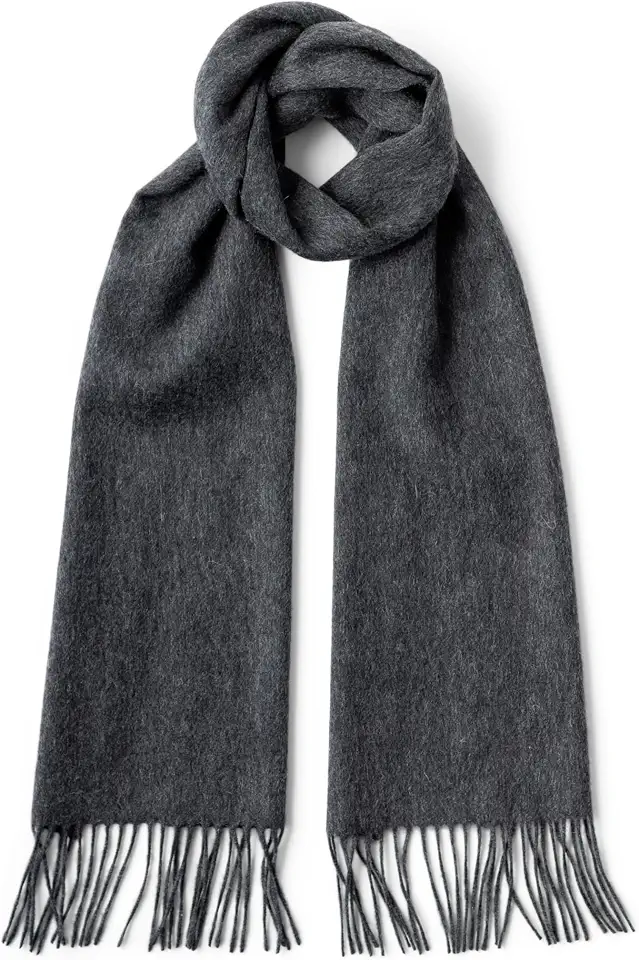 Fishers Finery Men's 100% Pure Cashmere Winter Scarf; 2-Ply Ultra Plush