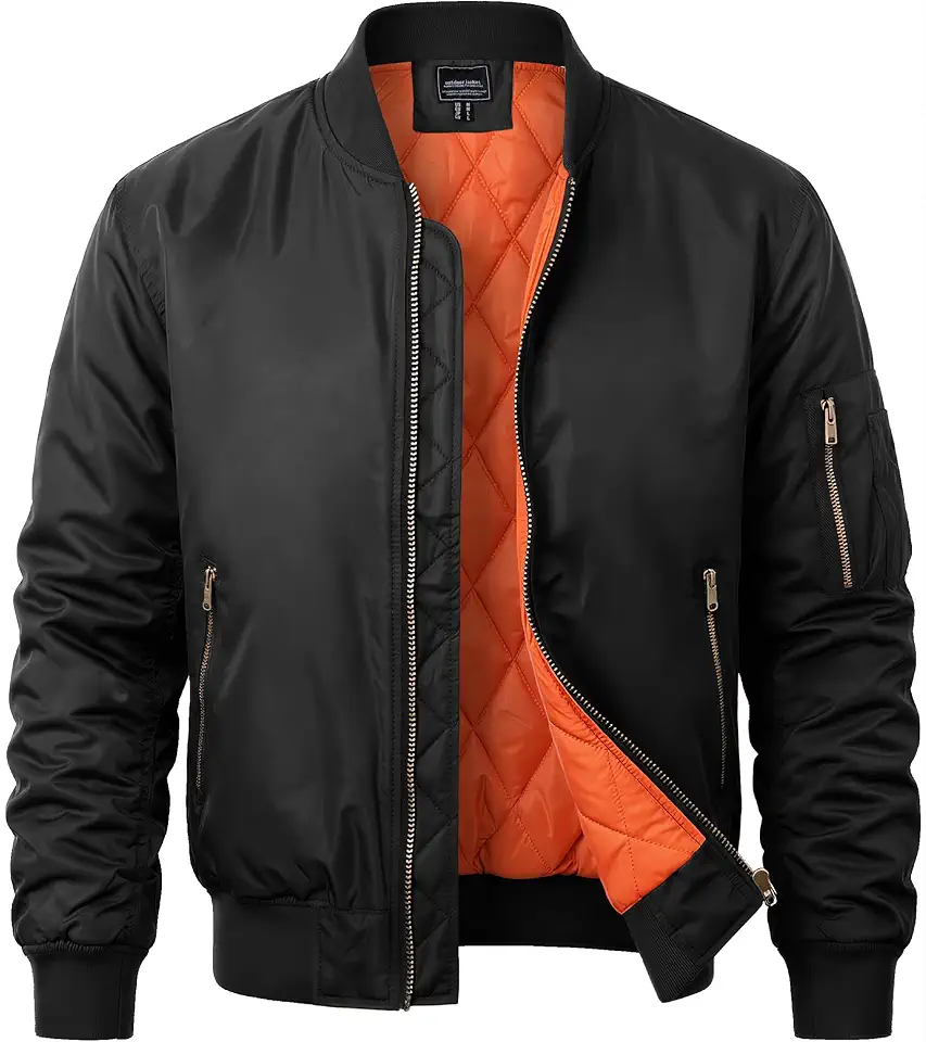 MAGNIVIT Men's Bomber Jacket Fall Winter Military Jacket and Coats Outwear