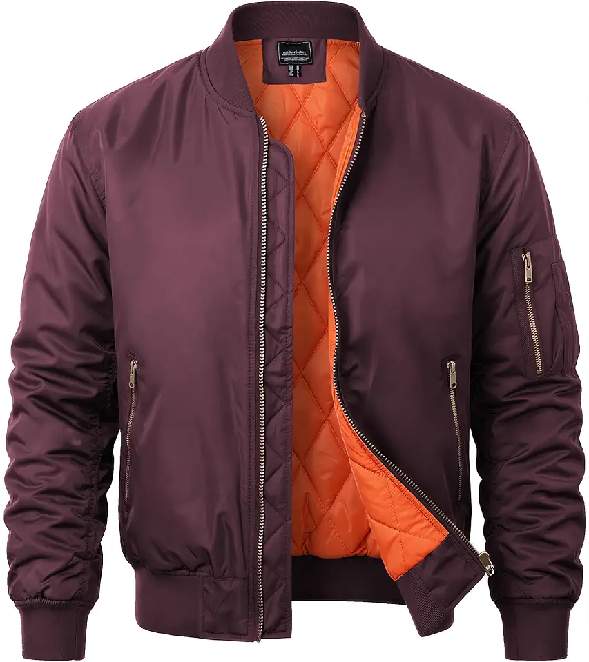 MAGNIVIT Men's Bomber Jacket Fall Winter Military Jacket and Coats Outwear