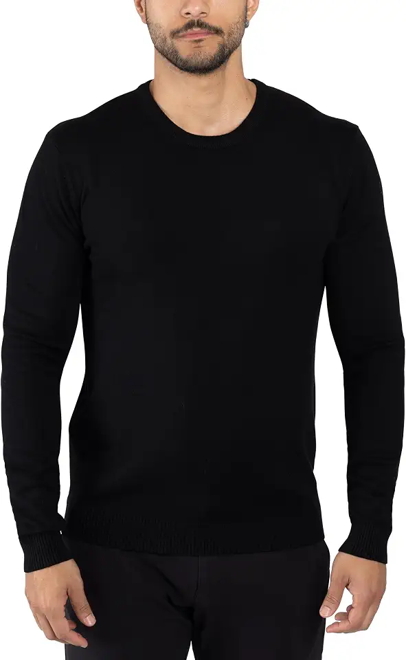 X RAY Mens Crew Neck Sweater Slim Fit Midweight Pullover Sweater for Men for Casual Dressy Wear (Big & Tall Available)