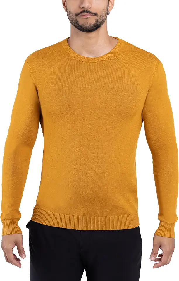 X RAY Mens Crew Neck Sweater Slim Fit Midweight Pullover Sweater for Men for Casual Dressy Wear (Big & Tall Available)