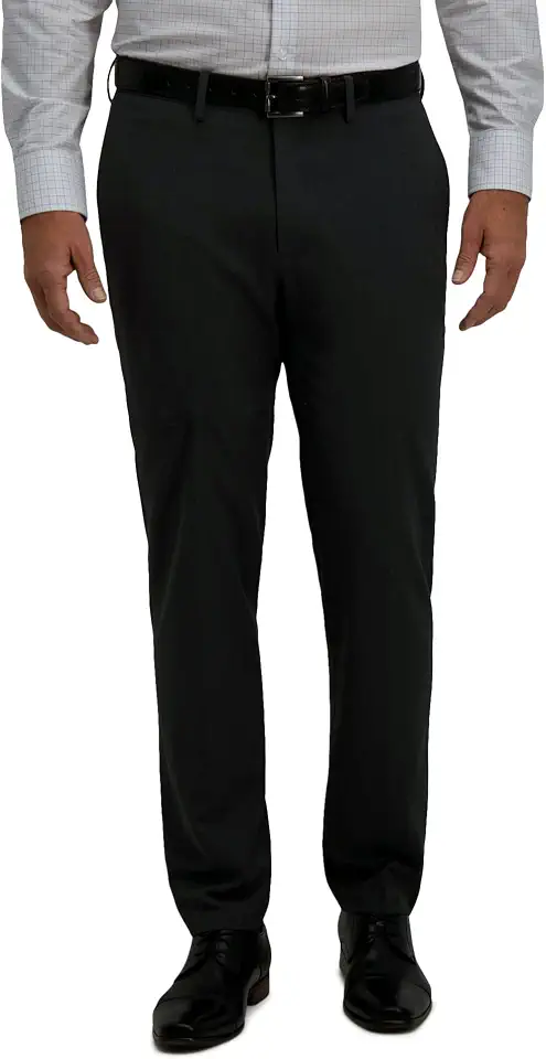 Haggar Men's Haggar Men’s Jmh 4-Way Stretch Slim Fit Flat Front Dress Pant