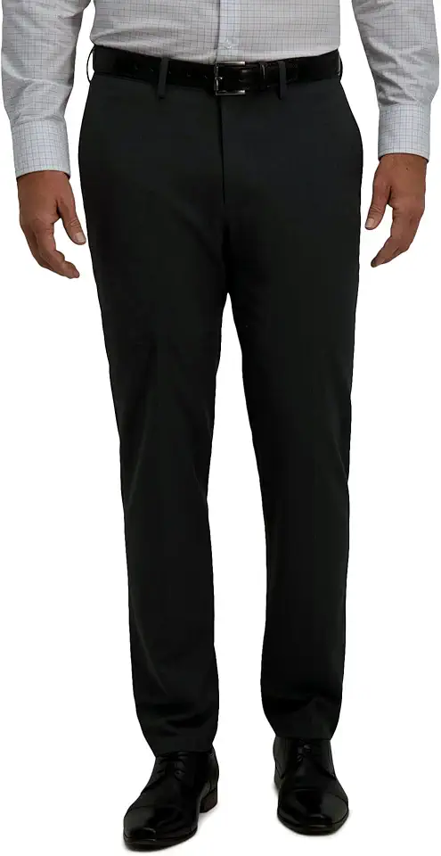 Haggar Men's Haggar Men’s Jmh 4-Way Stretch Slim Fit Flat Front Dress Pant