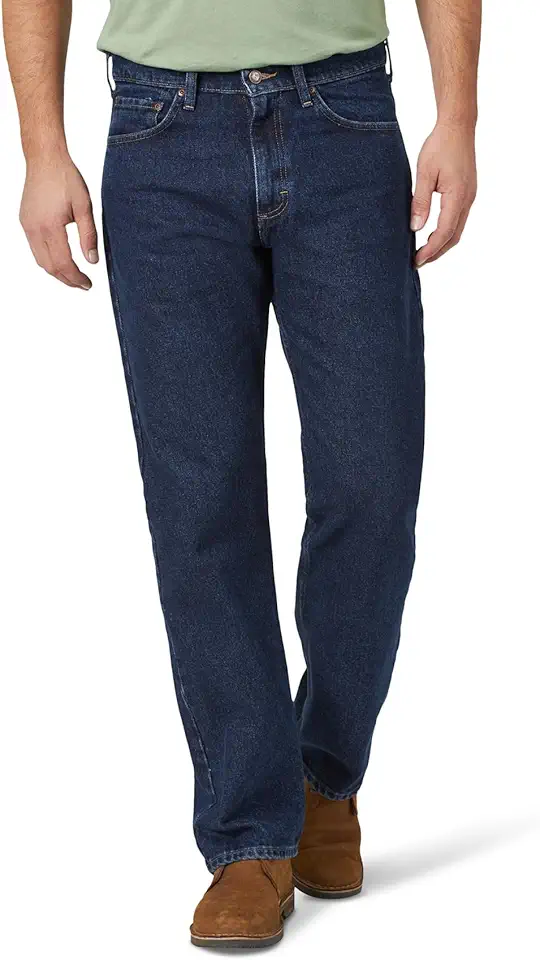 Men's Relaxed Fit Dark Blue Denim Jeans
