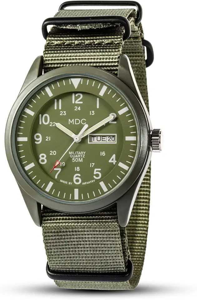 Men's Vintage Brass Olive Field Watch