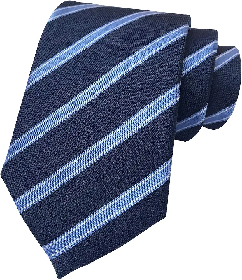 Striped Ties for Men Boys Trendy Repp Graphic Woven Silk Formal Business Necktie