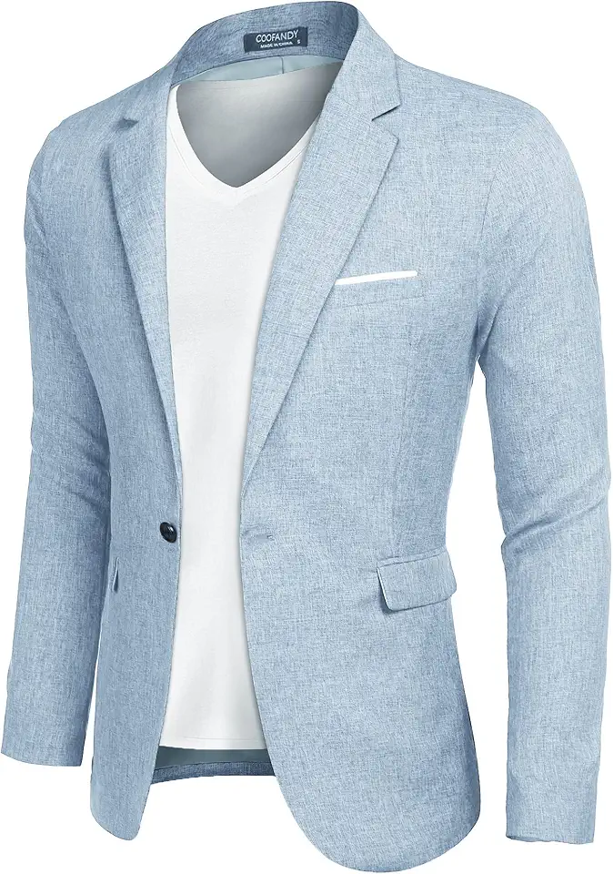 COOFANDY Men's Blazer Casual Sport Coats Slim Fit Lightweight Sports Jacket