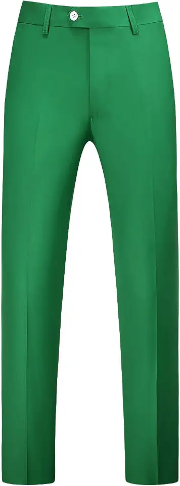 MOGU Men's Dress Pants, Flat Front Slim Fit Casual Pants