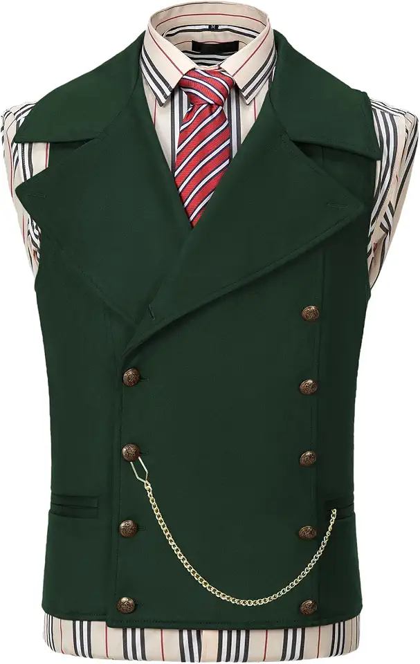 Men's Dark Green Suede Leather Jacket