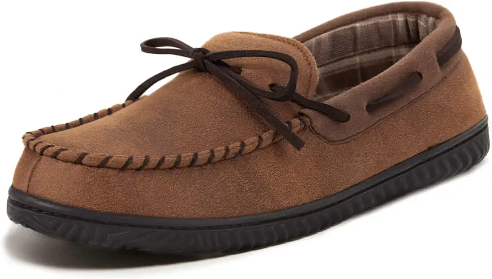 ULTRAIDEAS Men's Luke Moccasin Slippers