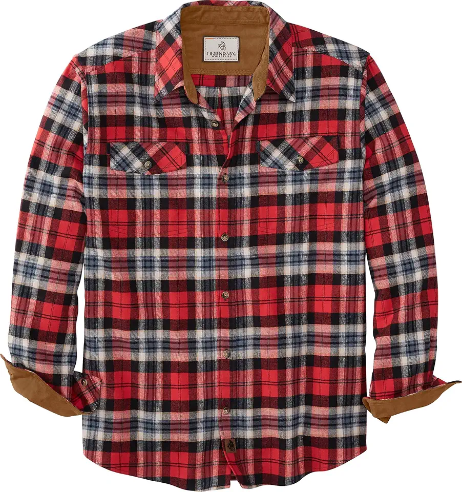 Legendary Whitetails Men's Long Sleeve Button Down Relaxed Fit Flannel Shirt