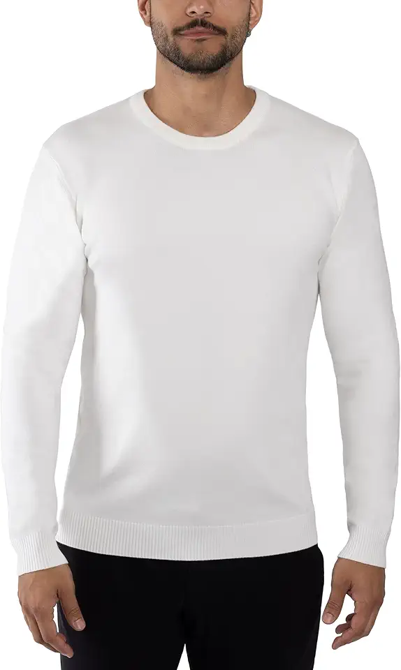 X RAY Mens Crew Neck Sweater Slim Fit Midweight Pullover Sweater for Men for Casual Dressy Wear (Big & Tall Available)