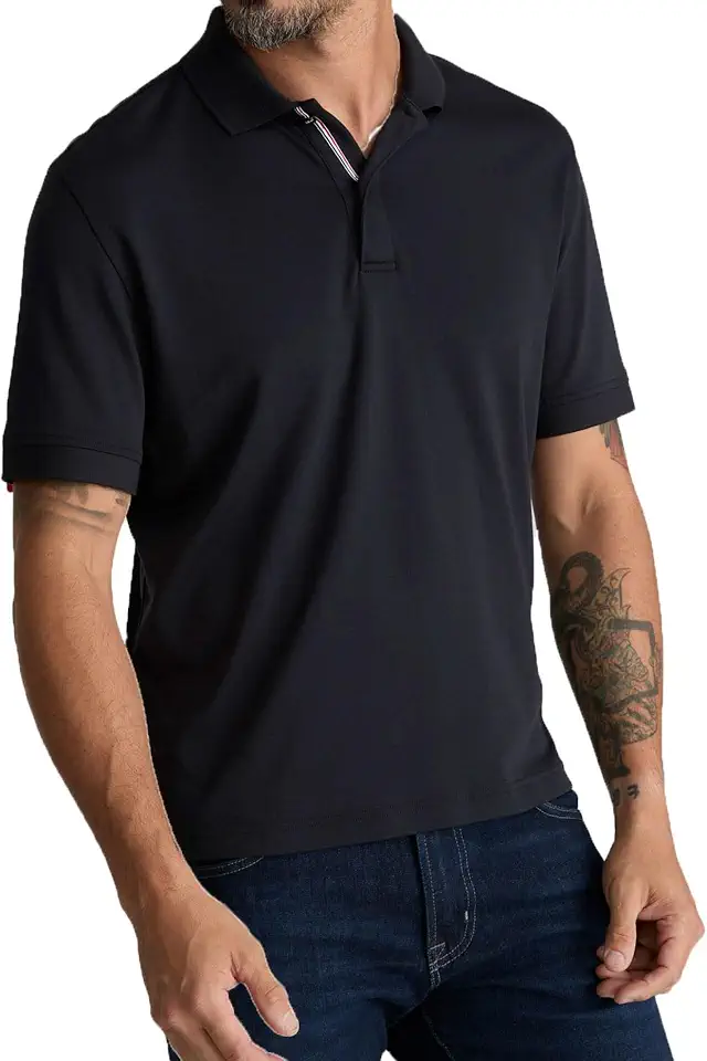 UNTUCKit Wrinkle Free Short Sleeve Polo Shirt for Men