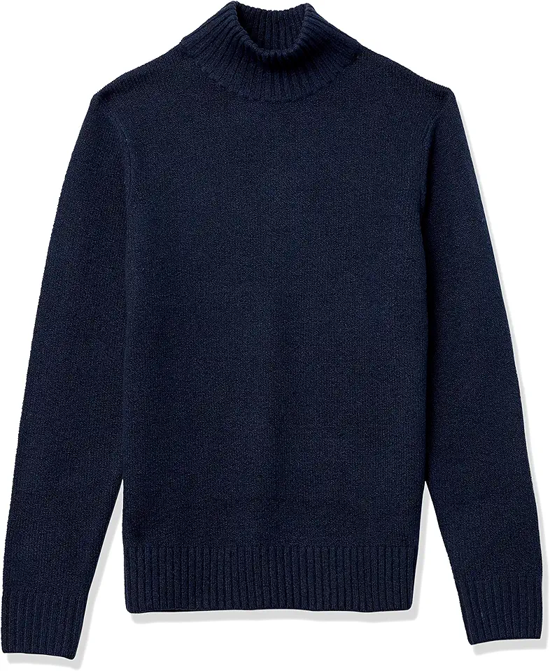 Amazon Essentials Men's Long-Sleeve Soft Touch Cotton Blend Turtleneck Sweater