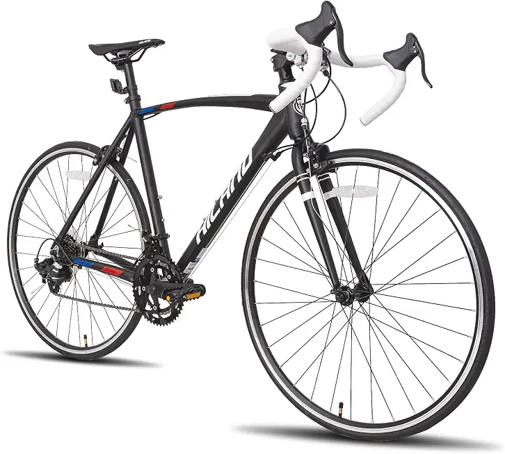 HILAND 700C Road Bike, Aluminum Racing Bike for Men Women Adult