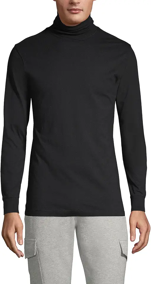 Lands' End Men's Super-T Cotton Turtleneck