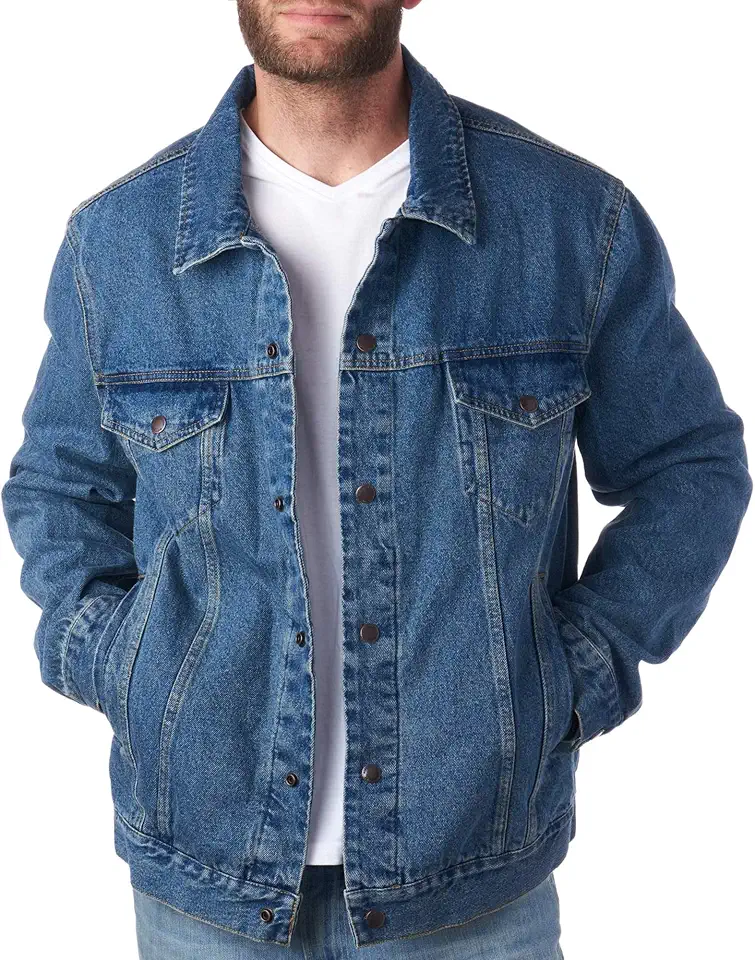 Alpine Swiss Derek Men’s Classic Denim Trucker Jacket