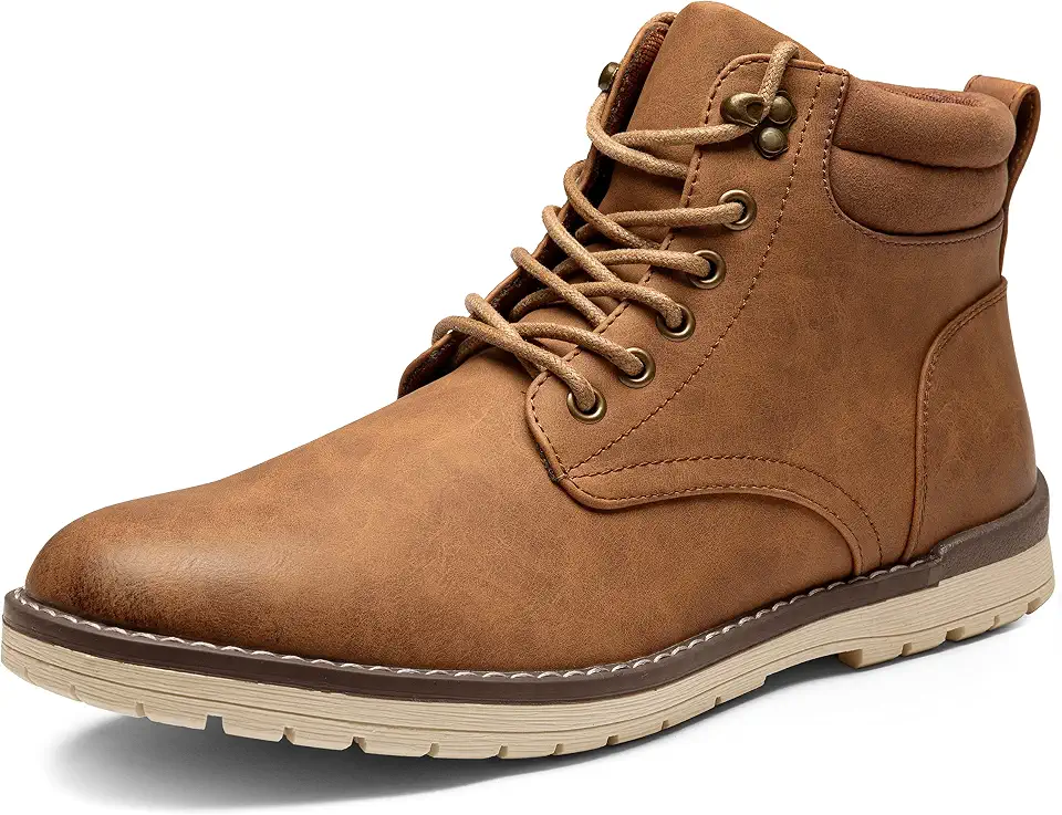 Men's Brown Leather Work Boots