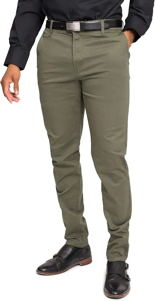 VICTORIOUS Men's Basic Casual Slim Fit Stretch Chino Pants