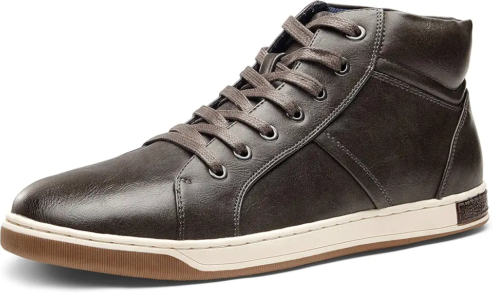 Jousen Men's Casual Shoes High Top Fashion Sneaker Lightweight Men Boots Shoes