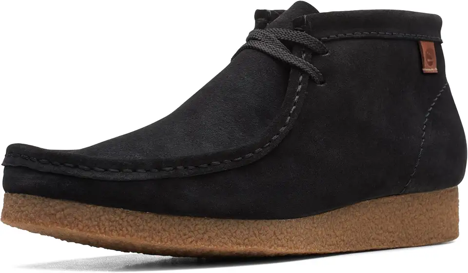 Men's Dark Brown Suede Wallabee Boots