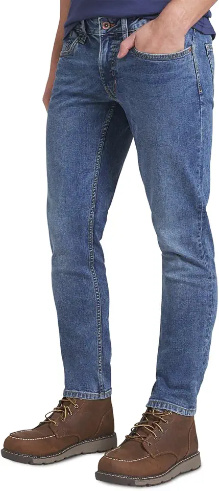 Weatherproof Vintage Mens Jeans Slim Fit - Super-Soft Stretch Denim Pants | Men's Straight Leg Jean with All-Way Stretch