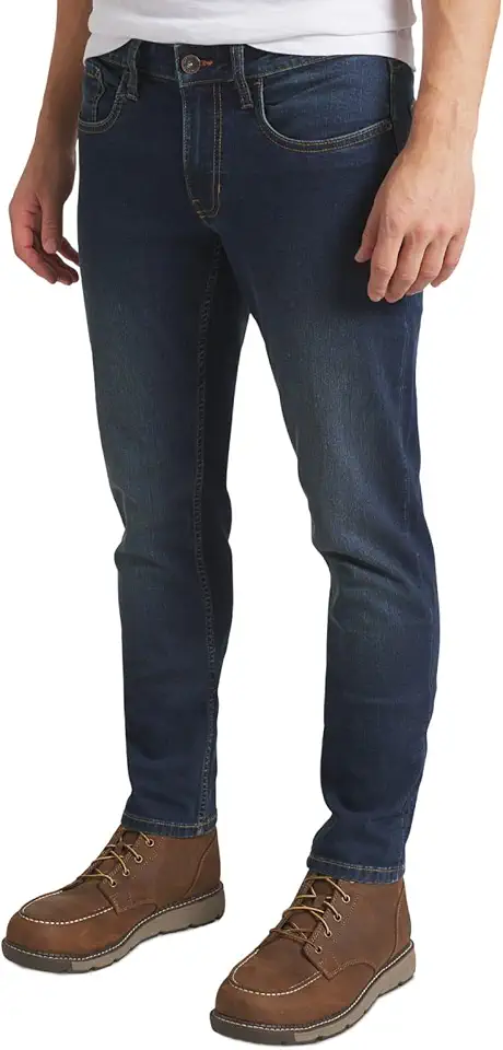 Weatherproof Vintage Mens Jeans Slim Fit - Super-Soft Stretch Denim Pants | Men's Straight Leg Jean with All-Way Stretch