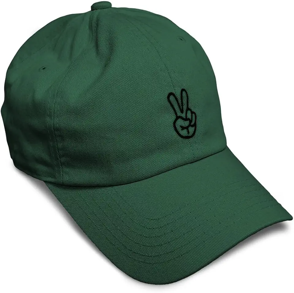 Men's Green Embroidered Baseball Cap
