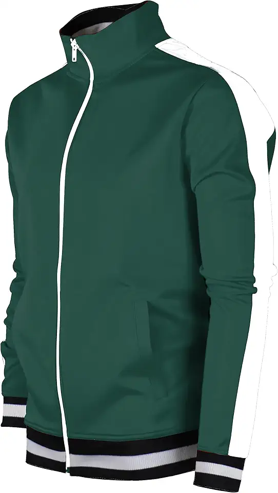 SCREENSHOT-TRACK JACKET Mens Urban Hip Hop Premium Track Jacket - Slim Fit Side Taping Sportswear Urbanwear Streetwear Top