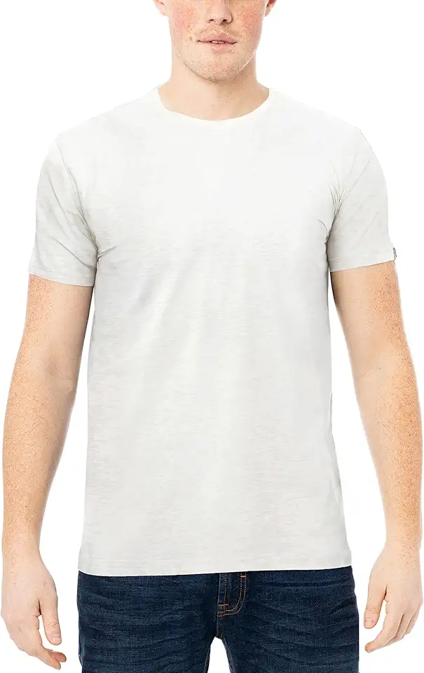 X RAY Mens Crew Neck T Shirts, Soft Cotton Slim Fit Short Sleeve Stretch Crewneck Basic Tees for Men