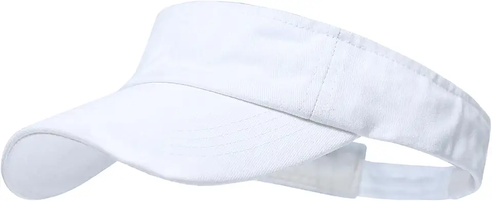 Men's White Performance Golf Visor