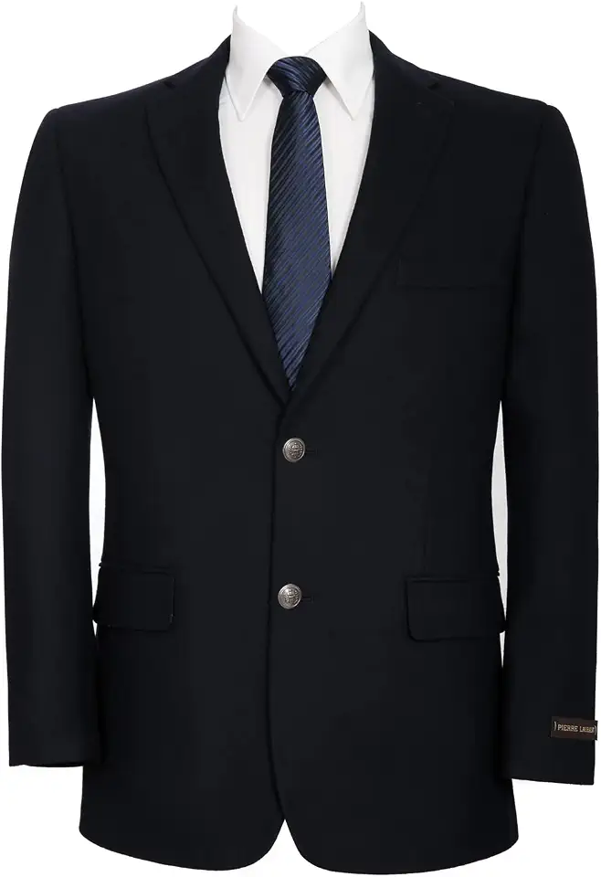 AMY ZHU Men's Wool Blend Blazer Sport Coat with Pockets Classic Fit Two Button Jacket for Business and Daily Wear
