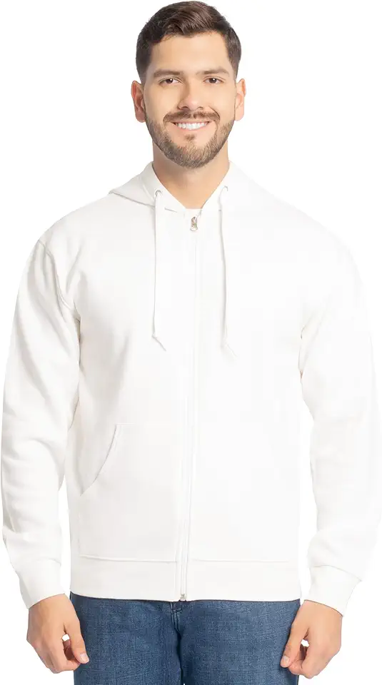 Fruit of the Loom Eversoft Fleece Full Zip Hoodie Sweatshirt