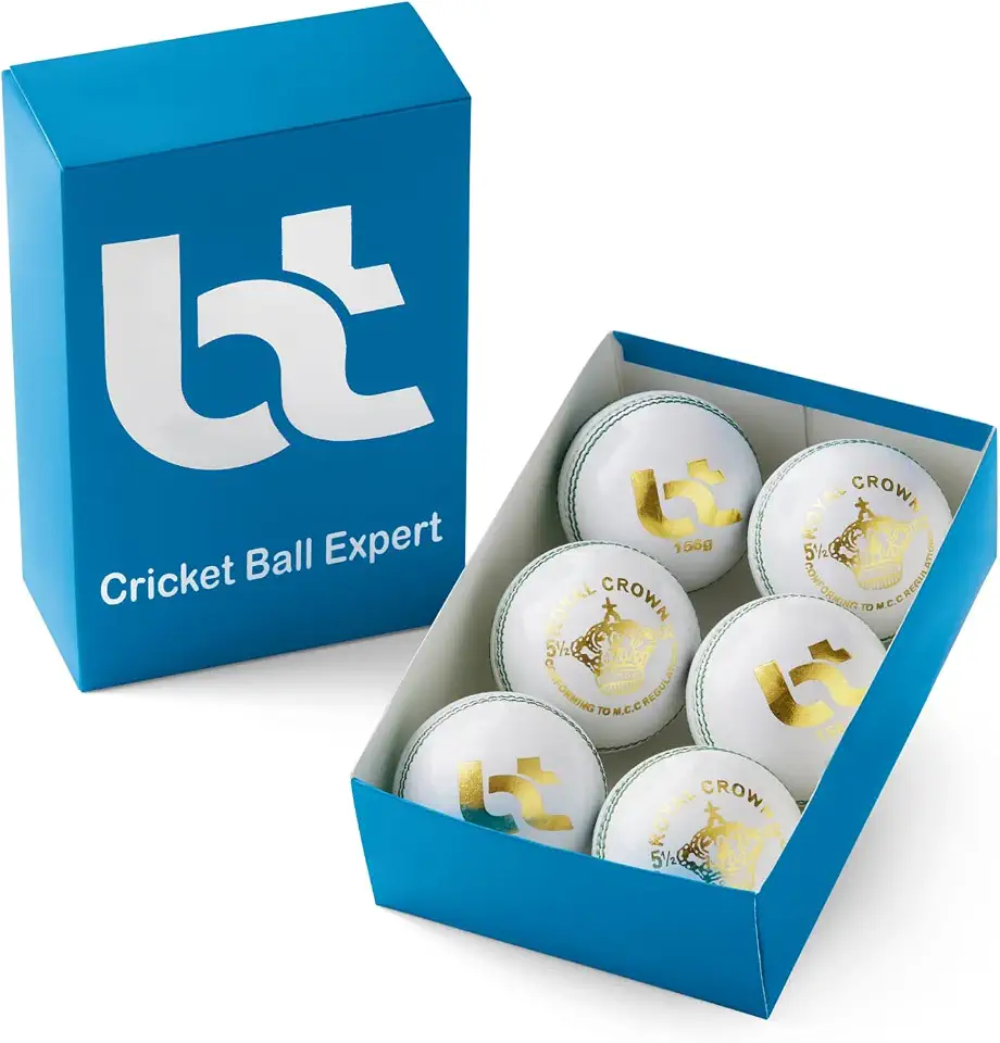White 156g Cricket Balls 4piece Balls Pack of 6 Balls Genuine Leather ,Excellent Quality