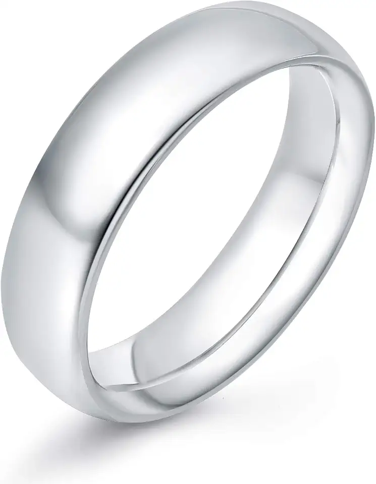 Men's Minimalist Silver Band Ring