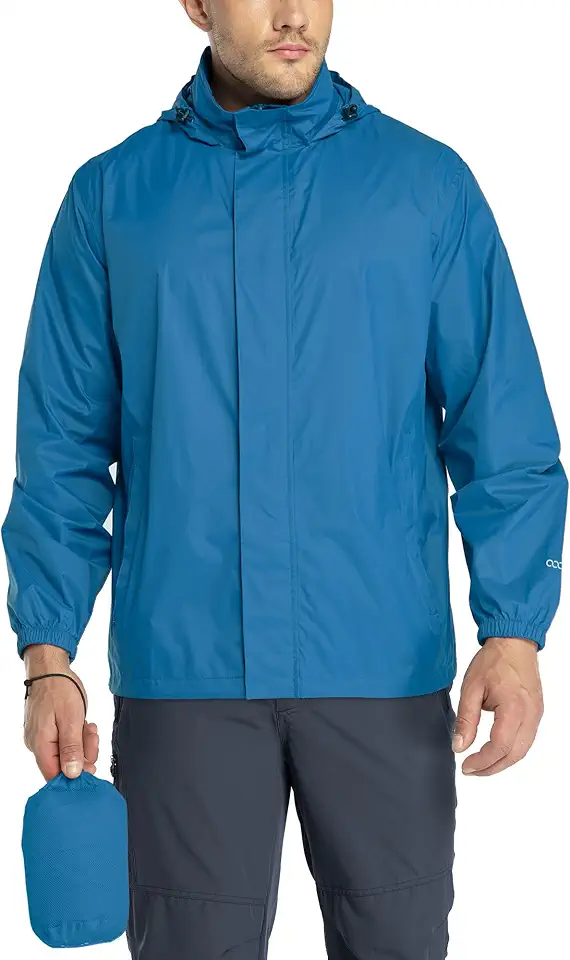 Men's Navy Waterproof Hooded Sailing Jacket