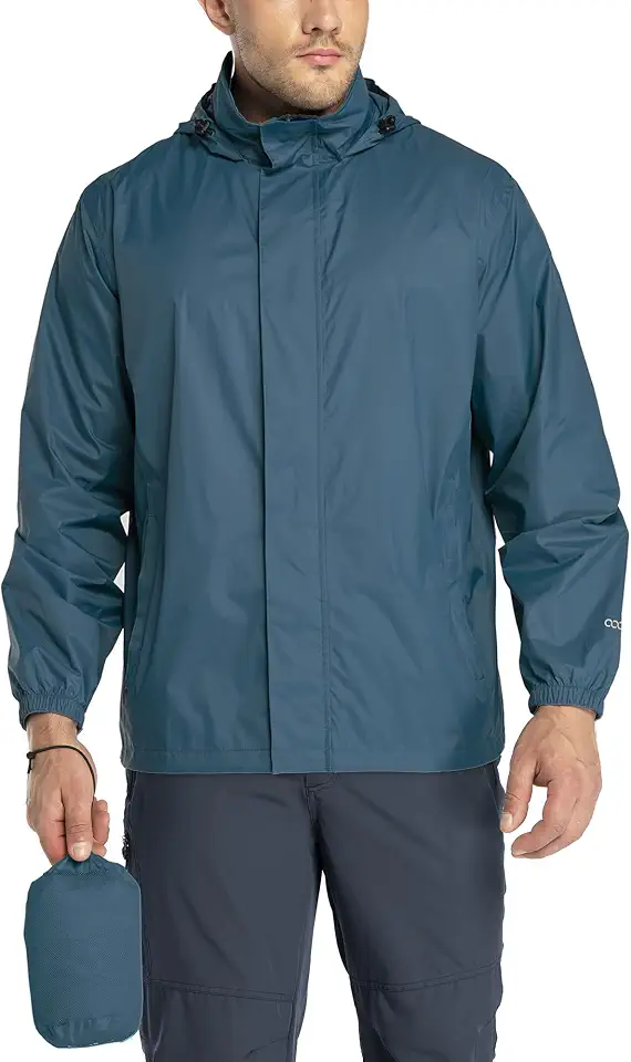 Men's Waterproof Hooded Rain Jacket