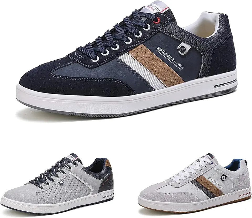 AX BOXING Men's Casual Shoes Fashion Sneakers Breathable Tennis Shoes