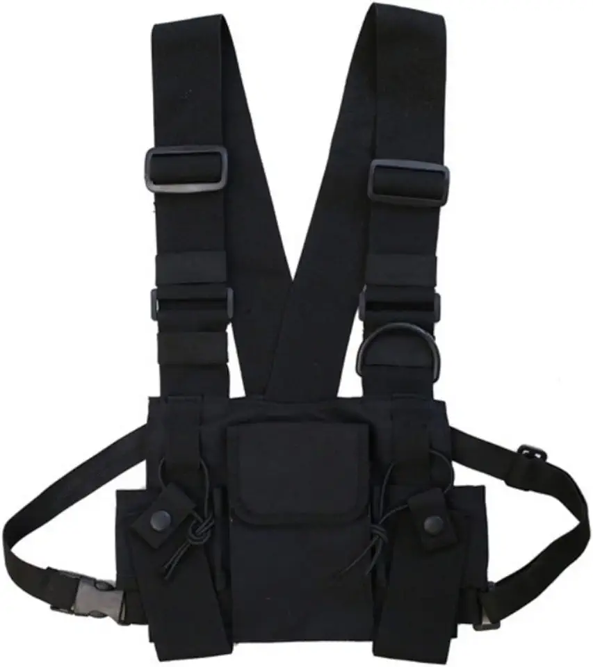 Chest Rig Bag Men Utility Vest Tactical Radio Chest Harness Pack