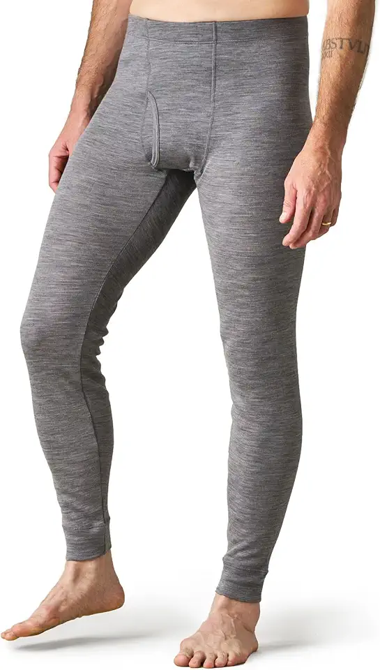 LAPASA Mens 100% Merino Wool Base Layer Thermal Underwear Pants