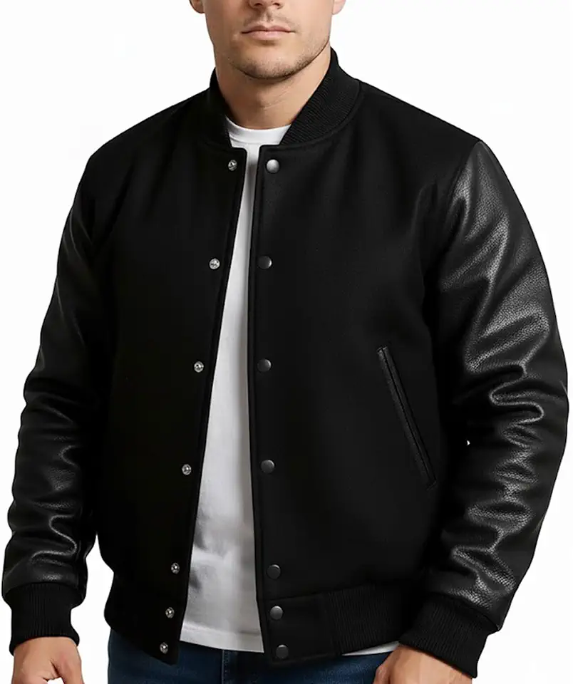 Unisex Varsity Letterman Jacket College High School Baseball Bomber Coat