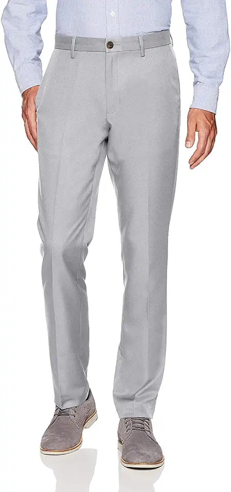 Men's Slim Fit Grey Dress Pants