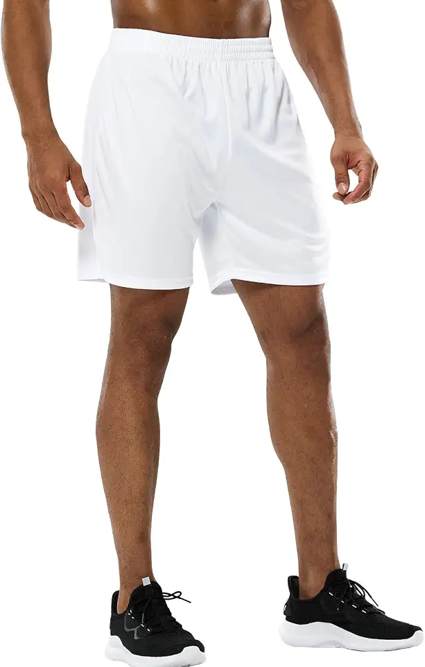 Global Recycled Standard MIER Men's Pocketless Soccer Shorts - Quick Dry Athletic Basketball Apparel