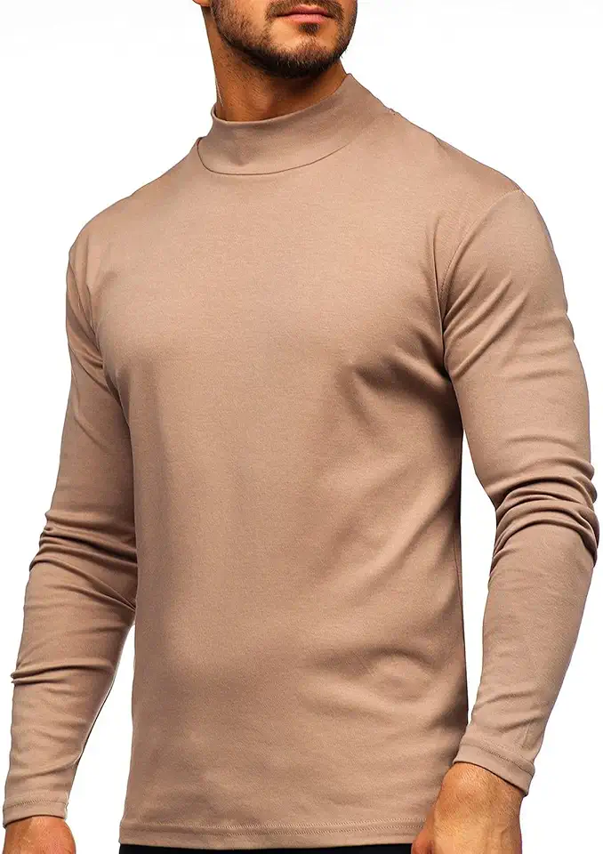 Men's Slim Fit Camel Wool Overcoat