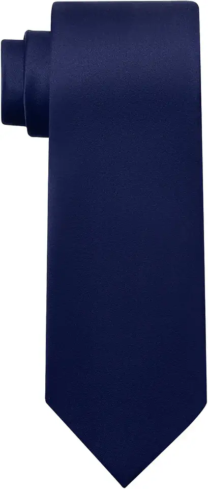 Men's Solid Navy Blue Silk Necktie