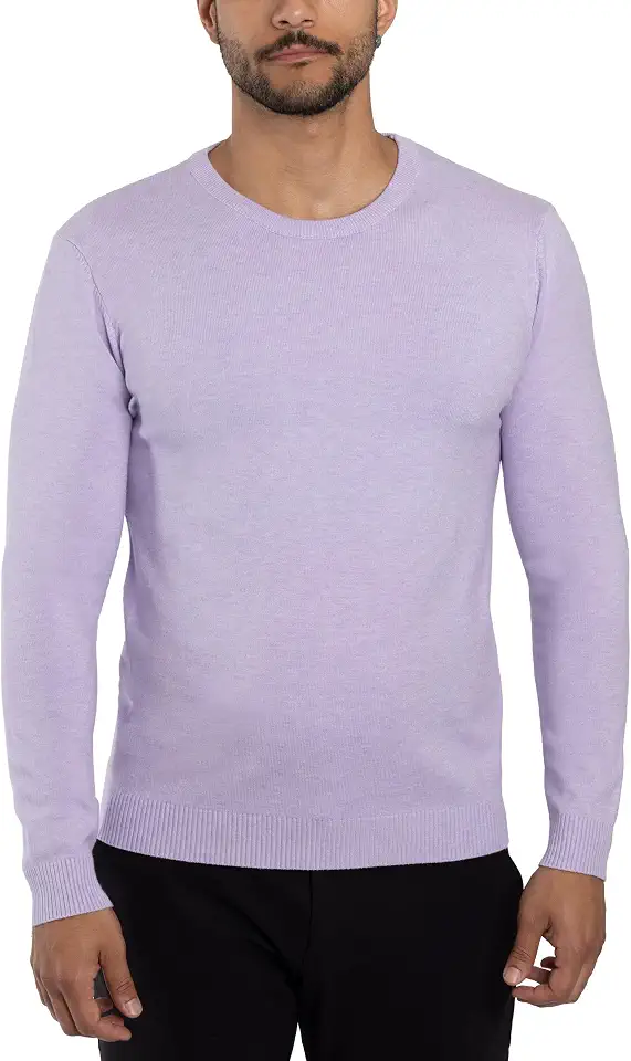X RAY Mens Crew Neck Sweater Slim Fit Midweight Pullover Sweater for Men for Casual Dressy Wear (Big & Tall Available)