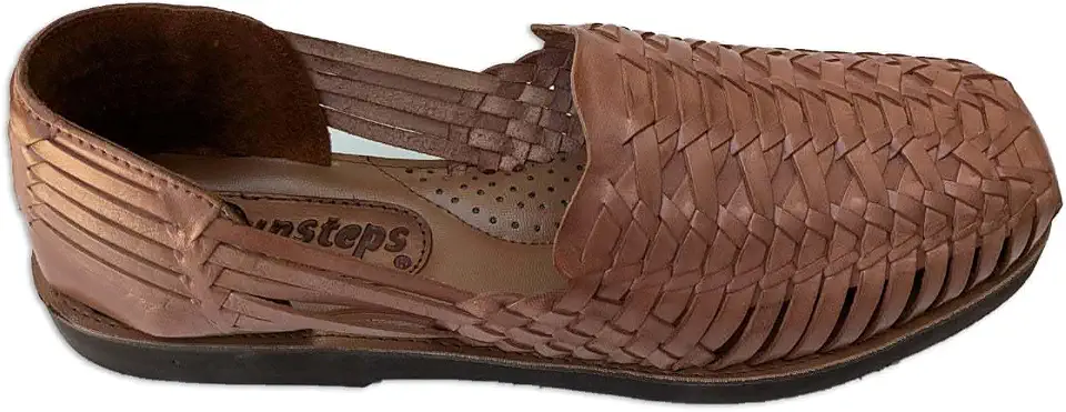 Barclay Men's Hand Woven Leather Huarache Sandal for All-Day Comfort
