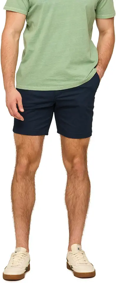 Men's Regular Fit Navy Chino Shorts